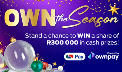 Hollywoodbets and Ownpay Festive Promo:
R300,000 in Cash Prizes Up for Grabs