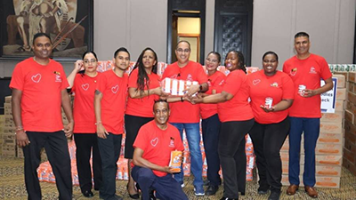 Sibaya’s General Manager pictured with the executive team at Sibaya Casino's 21st Birthday